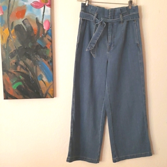 Madewell Paperbag High Rise Wide Leg Jeans Size 28 - Picture 16 of 16
